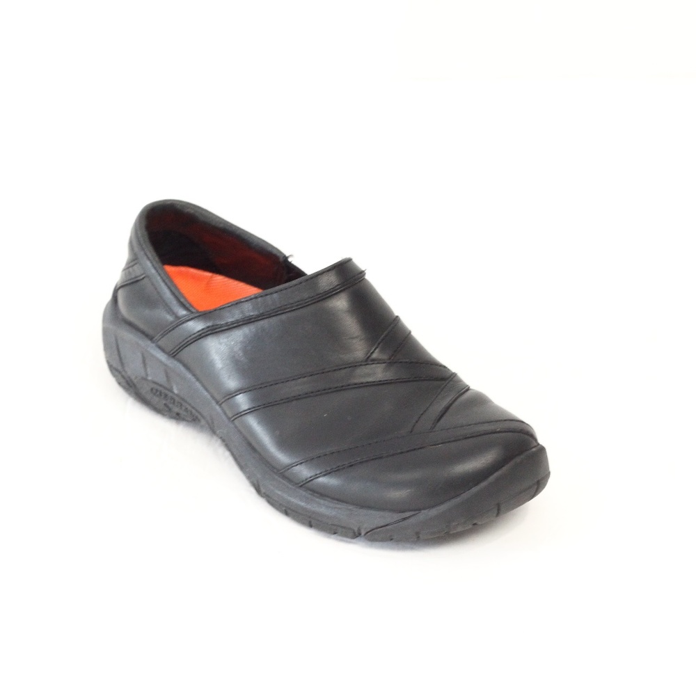 Merrell Black Leather Mocs 7.5 Women Encore Eclipse 2 Shoes sneaker